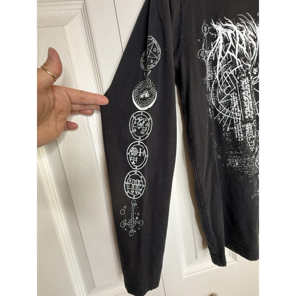 Bassnectar Dark Party Tee Shirt White Pentagram Sigils and Circular Patterns S - Picture 3 of 8